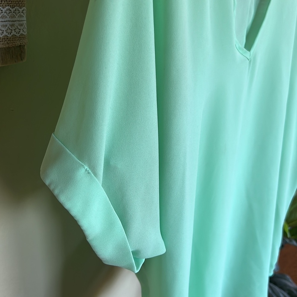 Mint Flowy Shirt